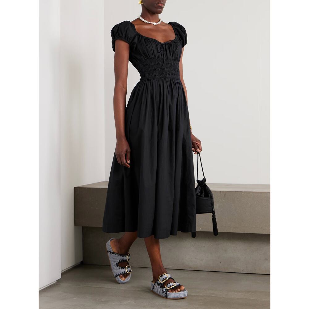 DOEN Quinn Midi Dress Black Medium M